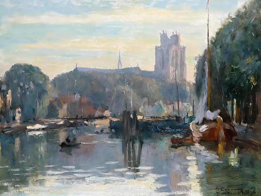 Albert Lebourg - The Cathedral at the Dordrecht 1896 Digital Art by Owl ...