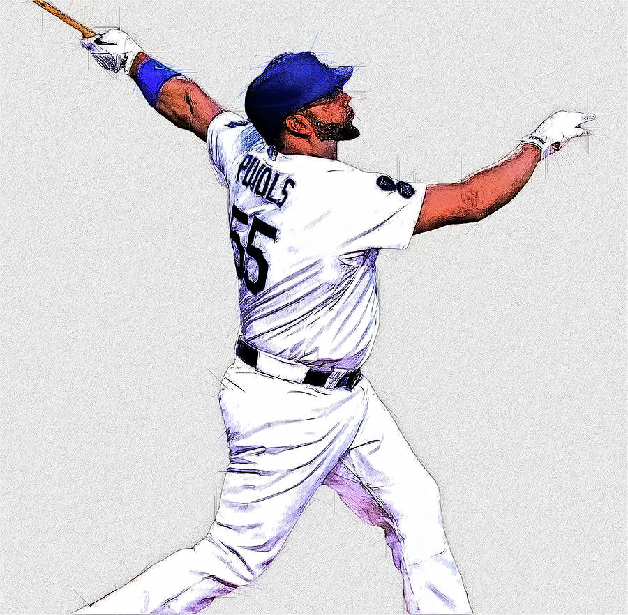 Max Muncy - 1B - Las Angeles Dodgers Digital Art by Bob Smerecki