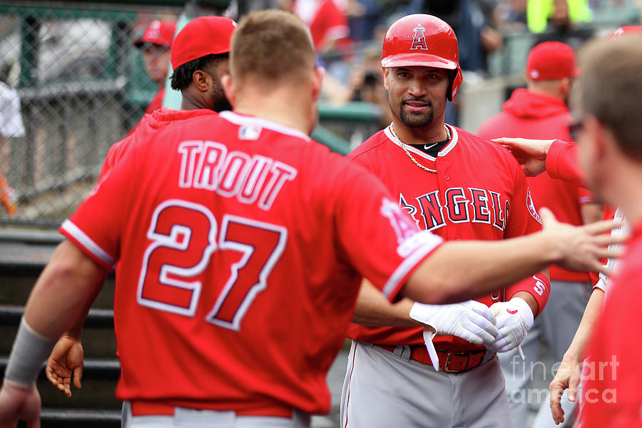 Albert Pujols And Mike Trout Photograph by Gregory Shamus Albert Pujols And Mike Trout Photograph by Gregory Shamus