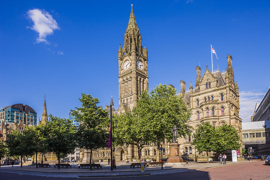 Albert square, the Town Hall Photograph by Maremagnum