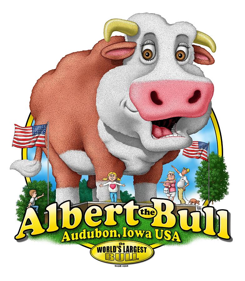 Albert the Bull Digital Art by Scott Ross