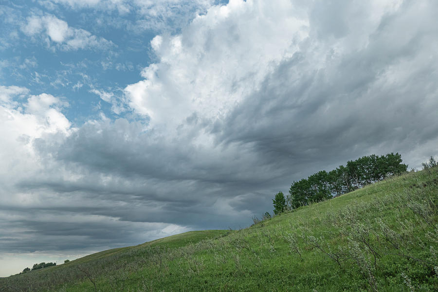 Spring Photograph - Alberta prairie storm by Phil And Karen Rispin