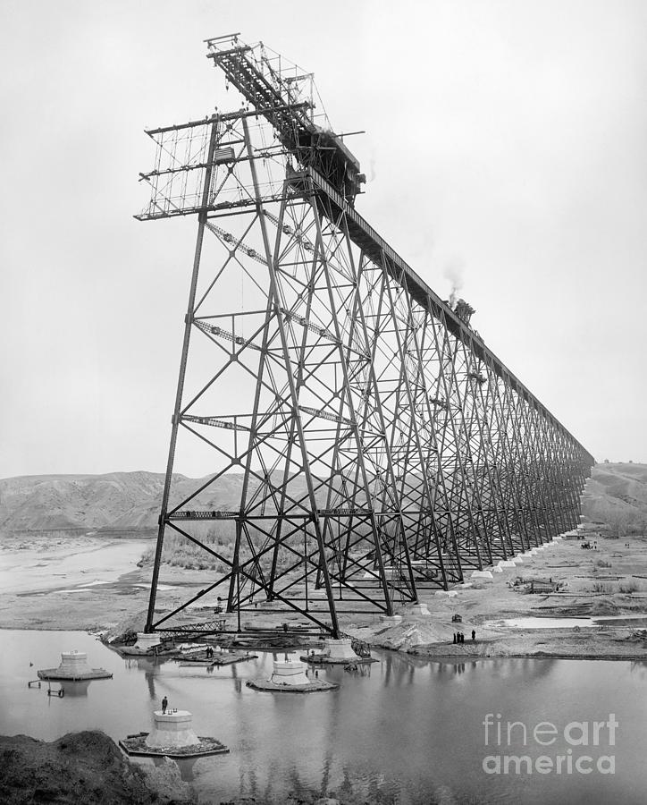Alberta Viaduct, c1908 Photograph by Granger