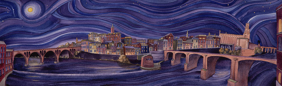 Albi, Sur le Tarn Painting by Scott Kirby