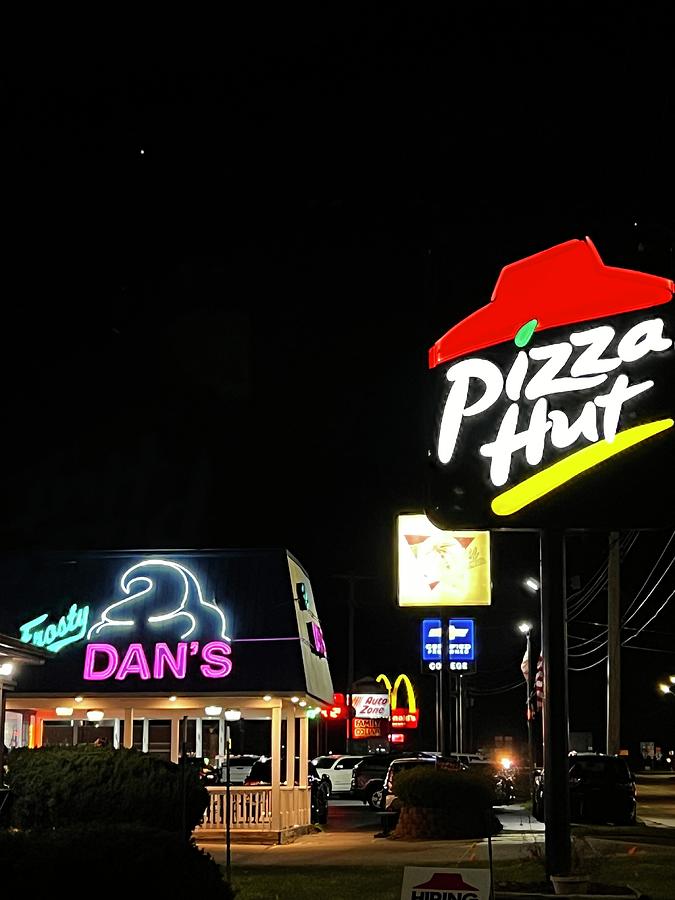 Albion Fast Food Row Photograph by Michael Evans Pixels