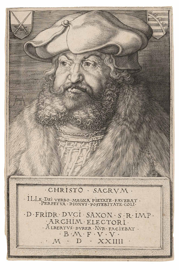 Albrecht Durer 1471 1528 Frederick The Wise Elector Of Saxony Bartsch