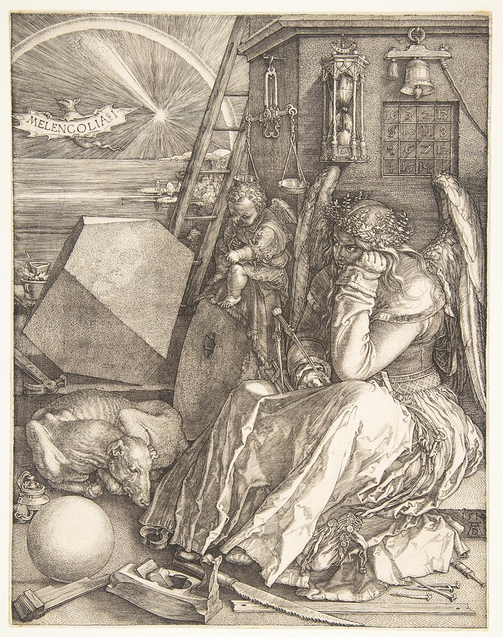Albrecht Durer Drawing Angel Painting by Tony Rubino