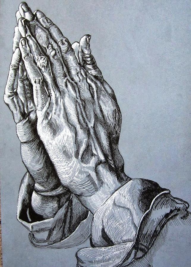 Albrecht Durer Rubino Prayer Hands Praying Painting by Tony Rubino