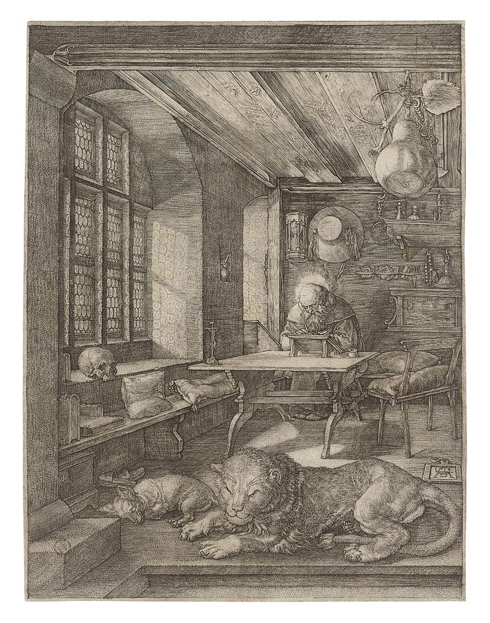 ALBRECHT DURER  St Jerome in his Study Painting by MotionAge Designs