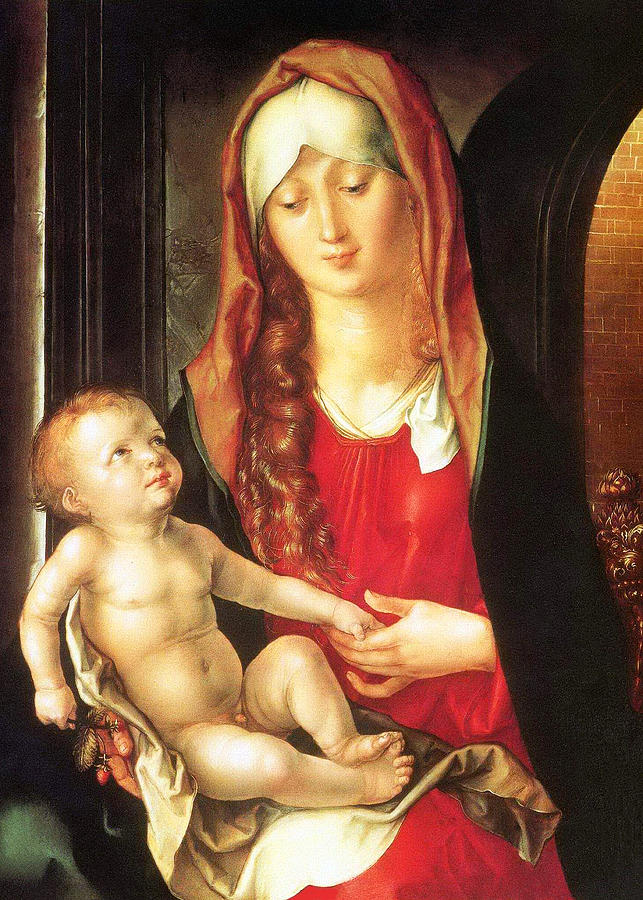 Albrecht Durer Virgin and Child before an Archway 1499 Photograph by Munir Alawi
