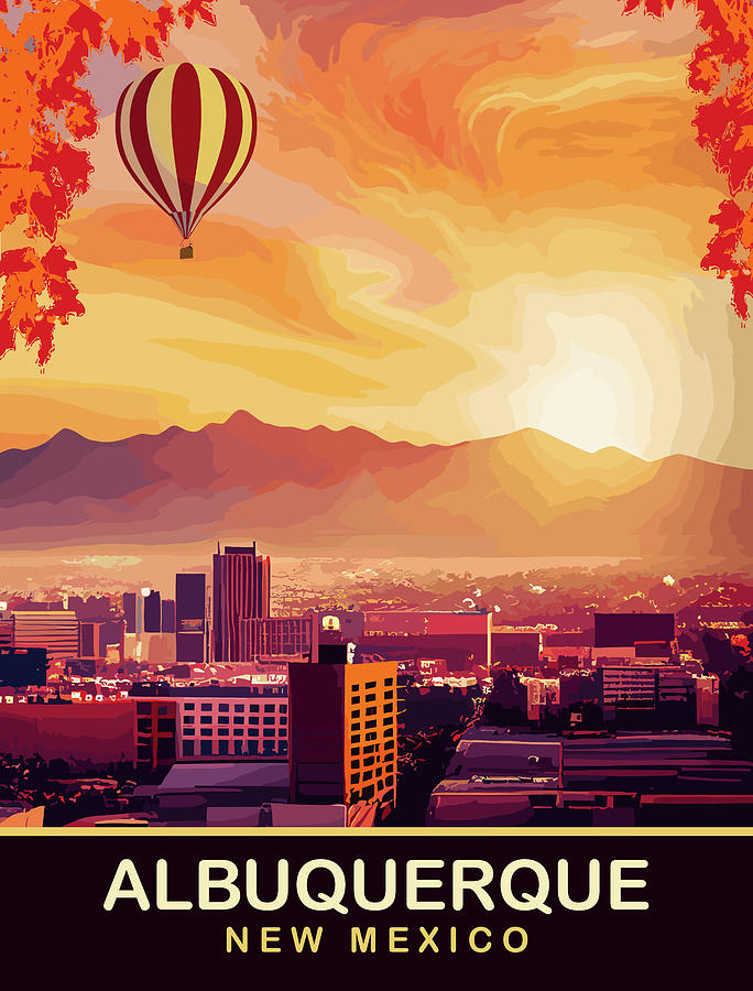 Albuquerque Digital Art - Albuquerque Hot Air Balloon by Long Shot