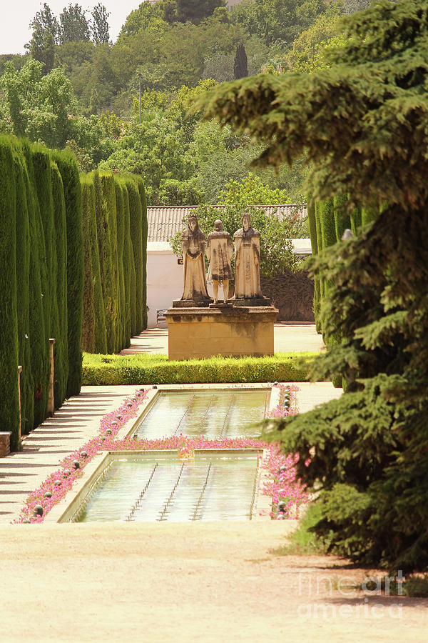 Alcazar Garden Statues Cordoba Vertical Photograph by Eddie Barron ...