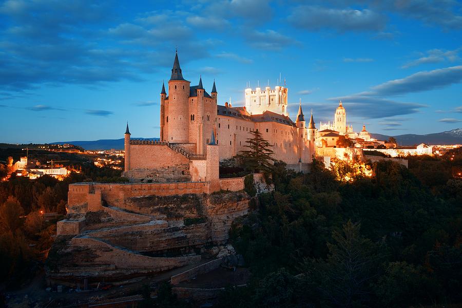 Alcazar of Segovia at night Photograph by Songquan Deng