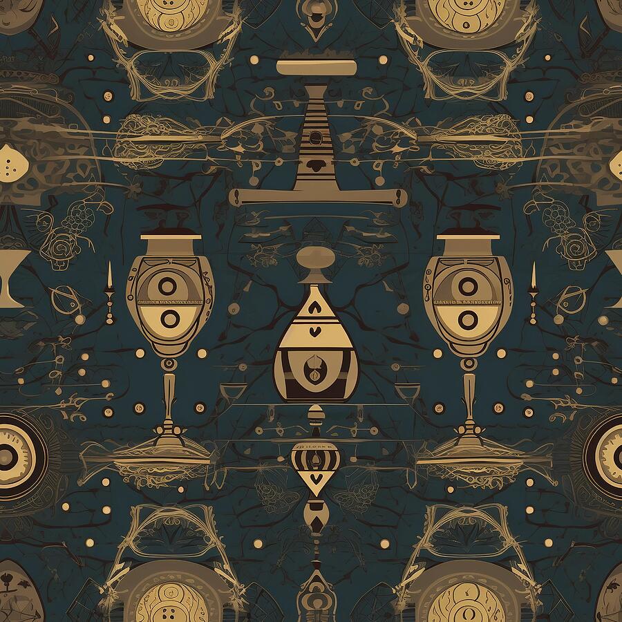 Alchemy Pattern Ai Art by Vythryd Arts - Fine Art America