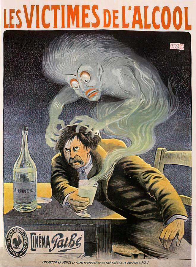 Vintage Mixed Media - Alcohol and its Victims, 1911 by Movie World Posters