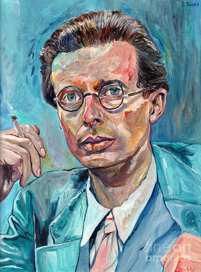 London Painting - Aldous Huxley by Suzann Sines