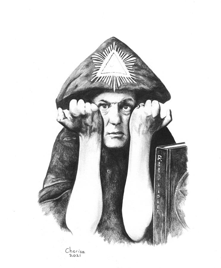 Aleister Crowley Drawing by Cherise Foster