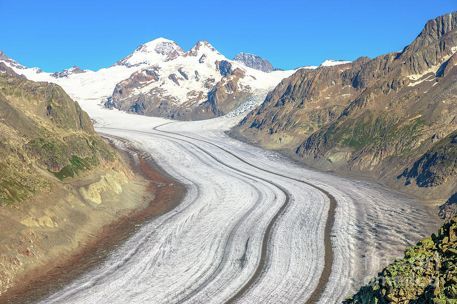 Aletsch Glacier Switzerland Photograph by Benny Marty