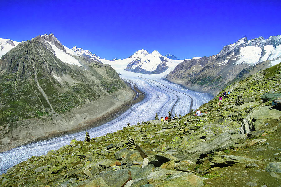 Aletschgletscher-Eggishorn Glacier, Swiss Alps - 1 Photograph by Jordi ...