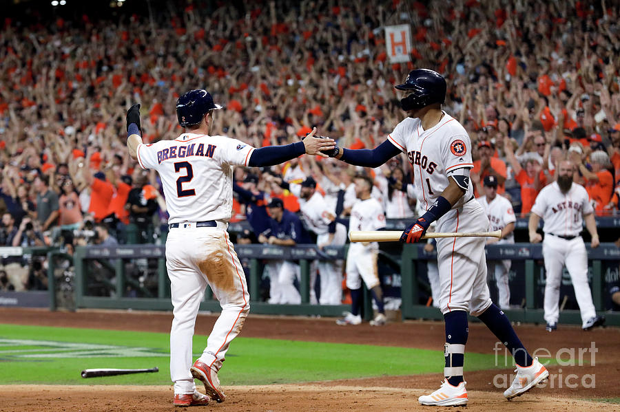 Alex Bregman And Carlos Correa Photograph by Tim Warner Alex Bregman And Carlos Correa Photograph by Tim Warner