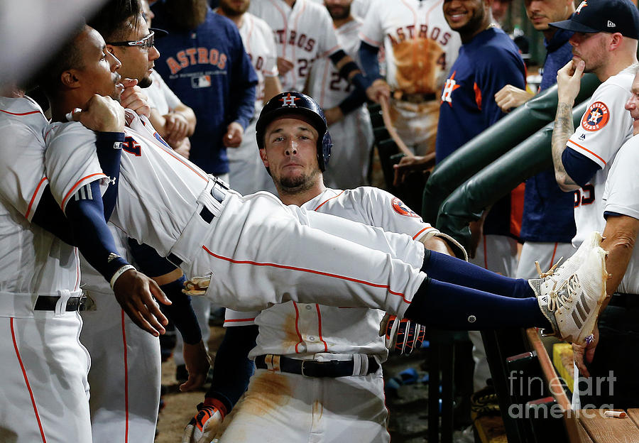 Alex Bregman And Tony Kemp Photograph by Bob Levey Alex Bregman And Tony Kemp Photograph by Bob Levey