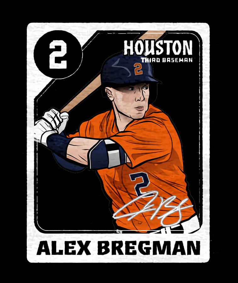 Alex Bregman Card Digital Art By Kelvin Kent Fine Art America