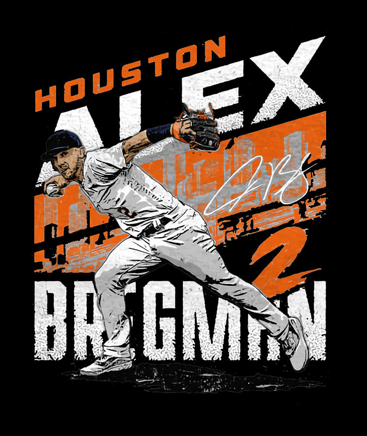 Alex Bregman City Name Digital Art By Kelvin Kent Fine Art America