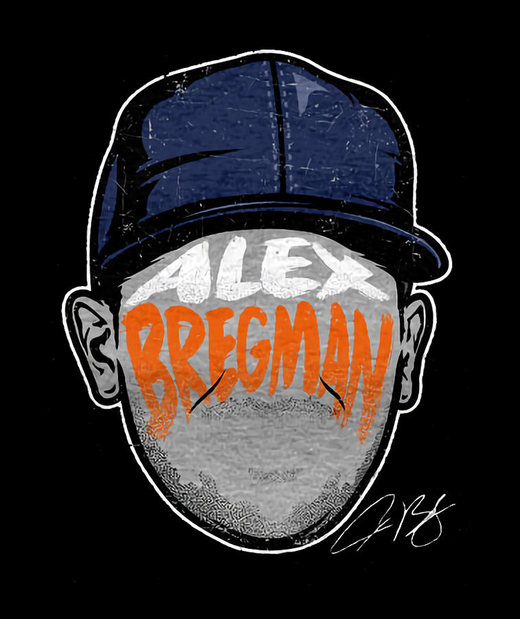 Alex Bregman Player Silhouette Digital Art By Kelvin Kent Fine Art