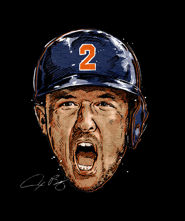 Alex Bregman Scream Digital Art By Kelvin Kent Fine Art America