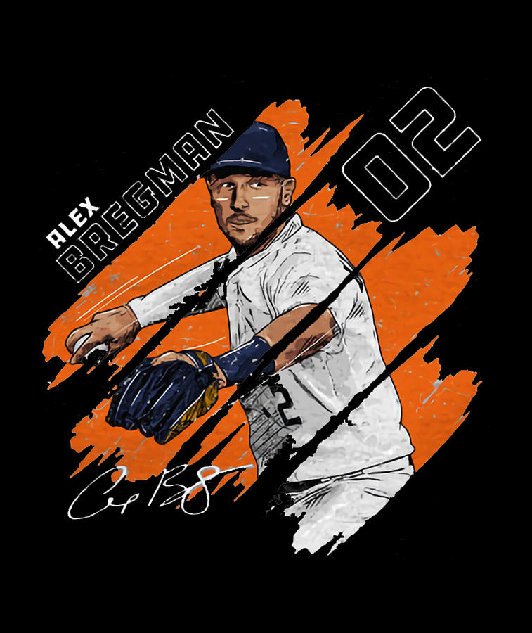 Alex Bregman Stripes Digital Art By Kelvin Kent Fine Art America