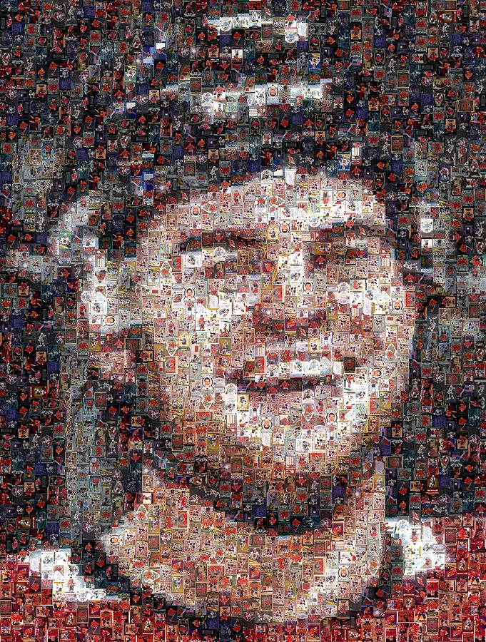 Alex DeBrincat - The smile Mixed Media by Hockey Mosaics