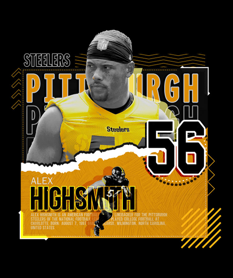 Alex Highsmith Football Paper Poster Steelers Alex