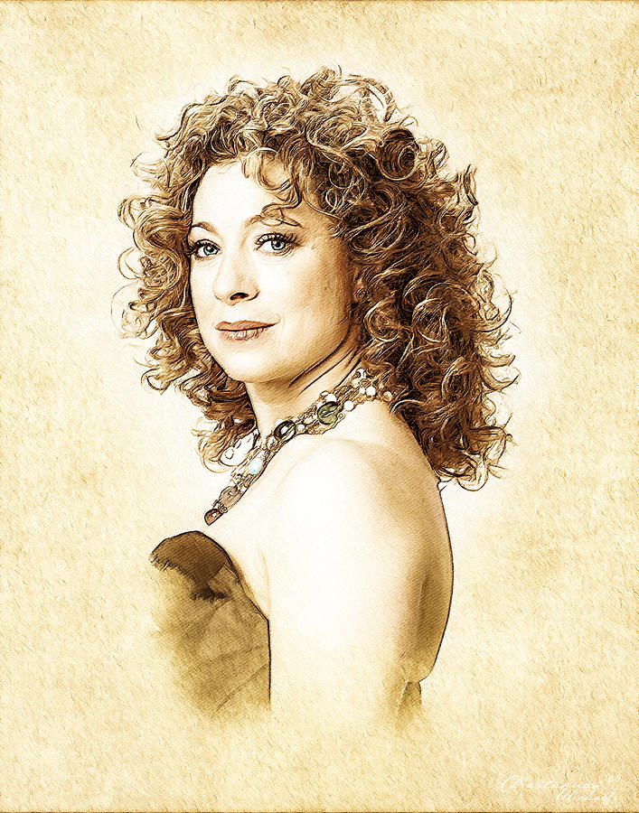 Alex Kingston Digital Art by D'artagnan Michaels - Fine Art America