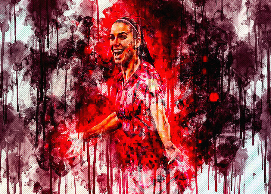 Alex Morgan Abstract Art Usa National Team Fan Art Digital Art by Sissy ...