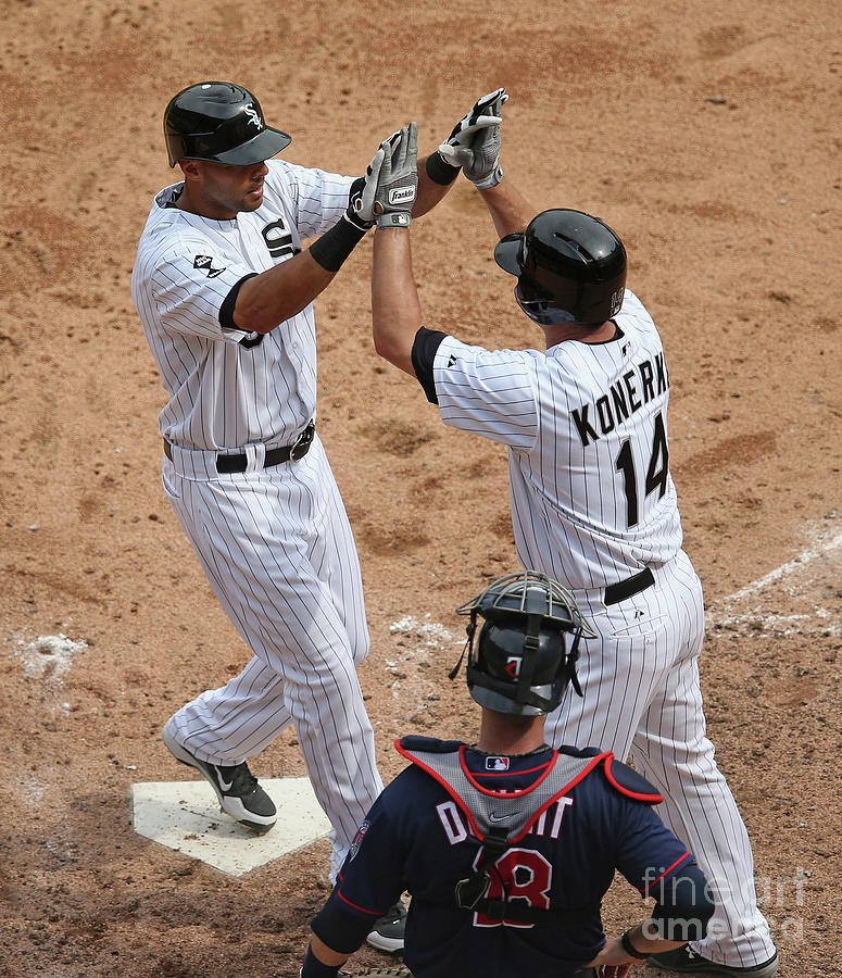 Alex Rios, Paul Konerko, And Ryan Doumit Photograph by Jonathan Daniel Alex Rios, Paul Konerko, And Ryan Doumit Photograph by Jonathan Daniel