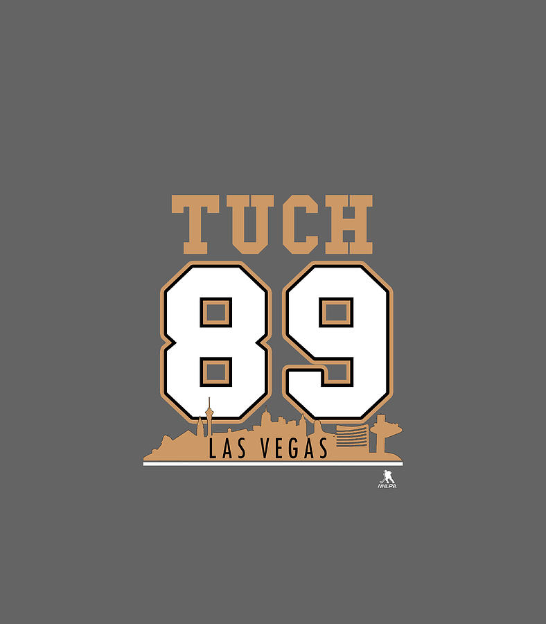 Alex Tuch No. 89 - Las Vegas Golden Knights Apparel T-Shirt Alex Tuch No. 89 - Las Vegas Golden Knights Apparel T-Shirt