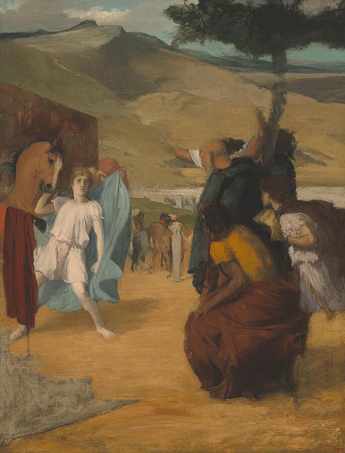 Alexander and Bucephalus, from 1861-1862 Painting by Edgar Degas - Fine ...