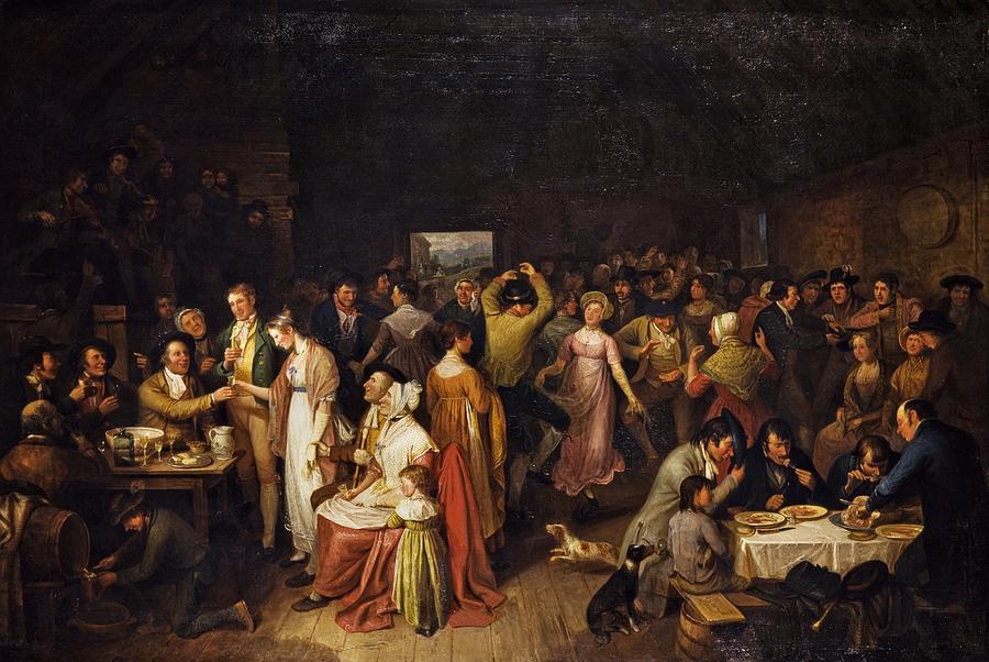 Alexander Carse C.1770 1843  The Penny Wedding 1819 By Padre Martini Painting