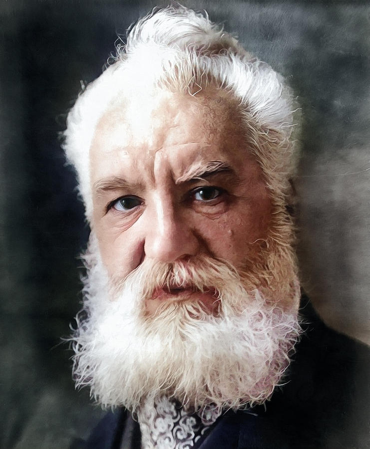 Alexander Graham Bell Painting by Dan Sproul