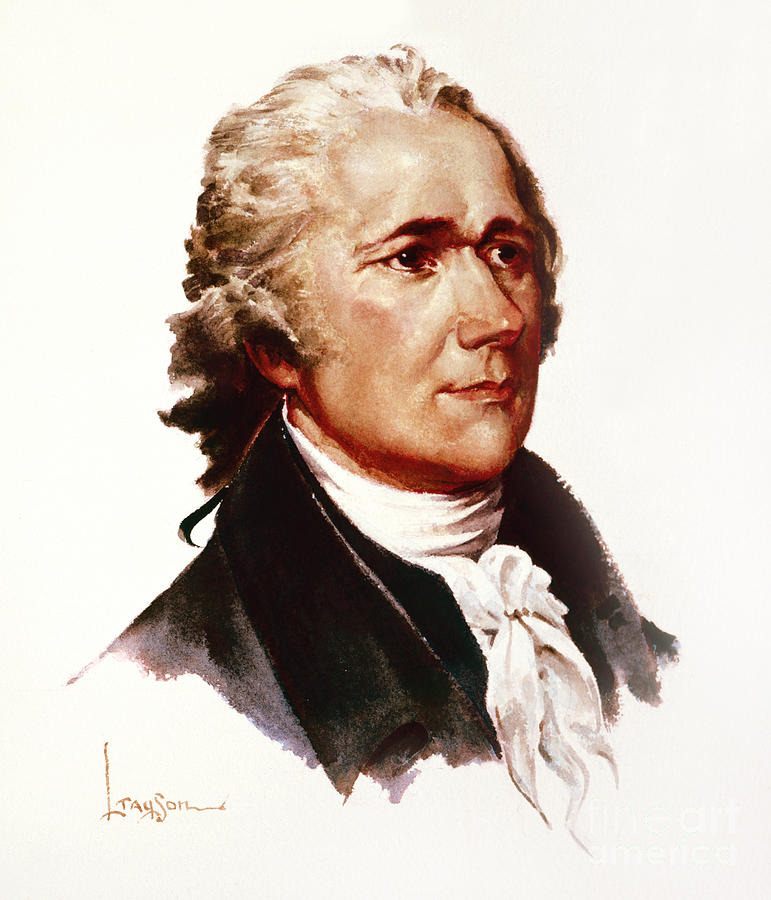 Alexander Hamilton - Signers Of The U.S. Constitution Painting by Lyle Tayson