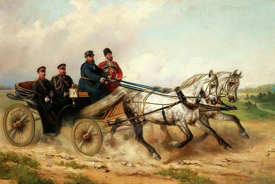 Alexander IIi And Orlov Trotters Painting