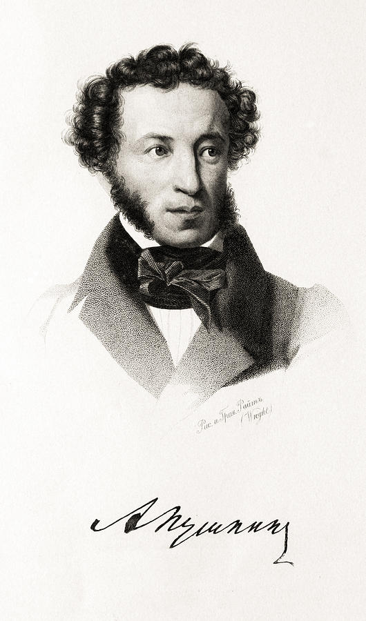 Alexander Pushkin by Thomas Wright Drawing by Orca Art Gallery | Fine ...