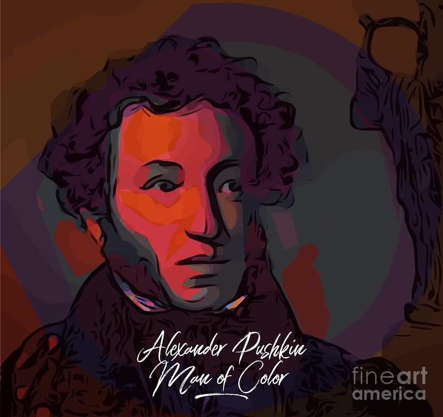 Alexander Pushkin Digital Art by Joe Roache
