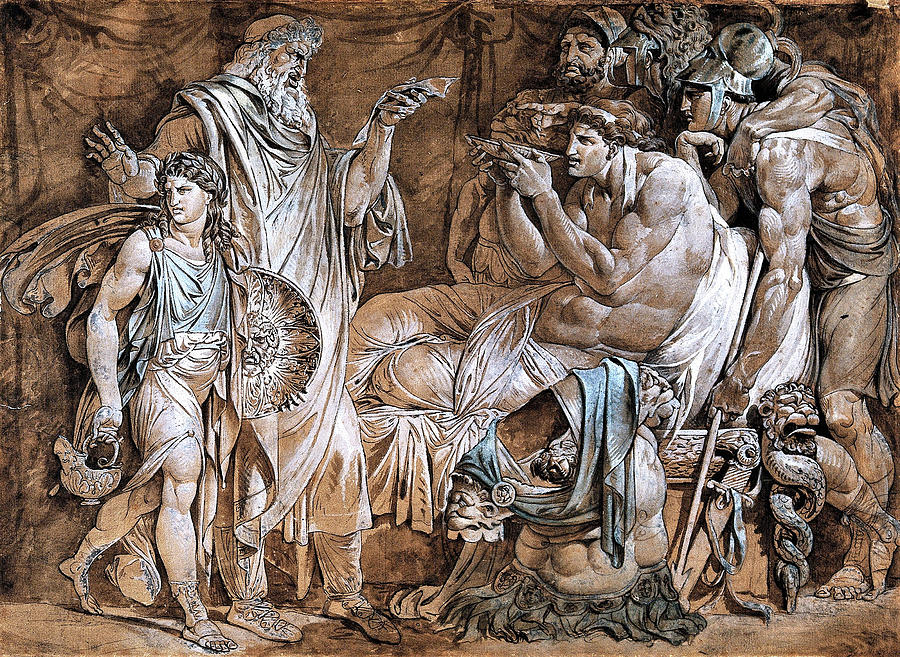Alexander the Great demonstrating his trust in Philip - Digital