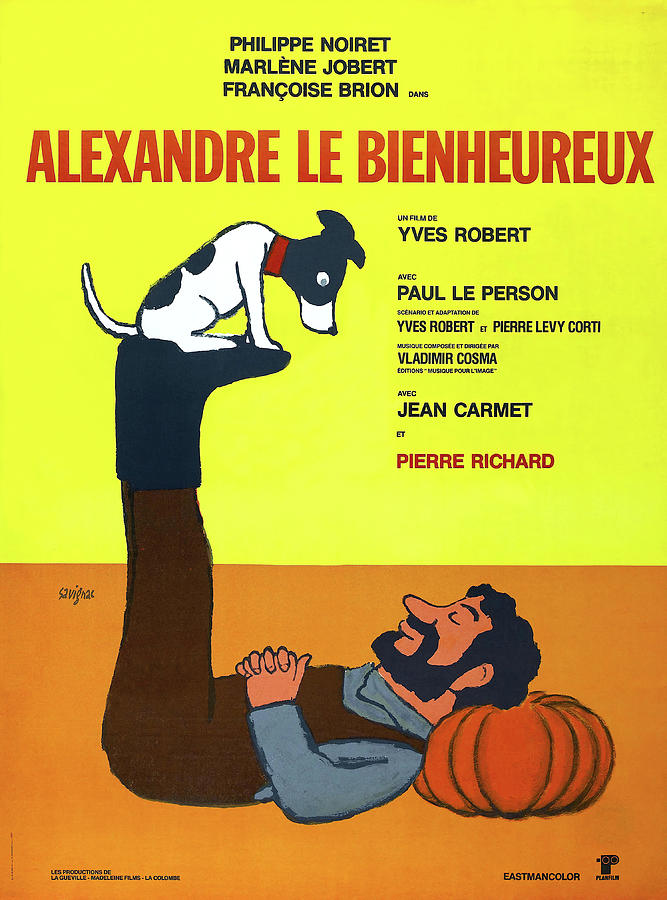 Alexandre le Bienheureux, 1968, art by  Raymond Savignac Mixed Media by Movie World Posters