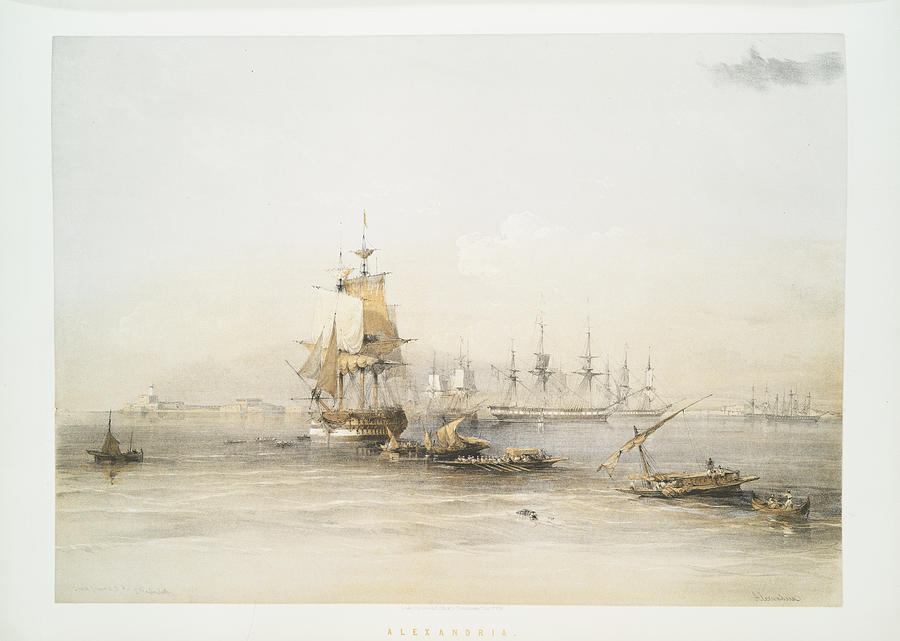 Alexandria ca 1842 - 1849 by William Brockedon Painting by Artistic Rifki