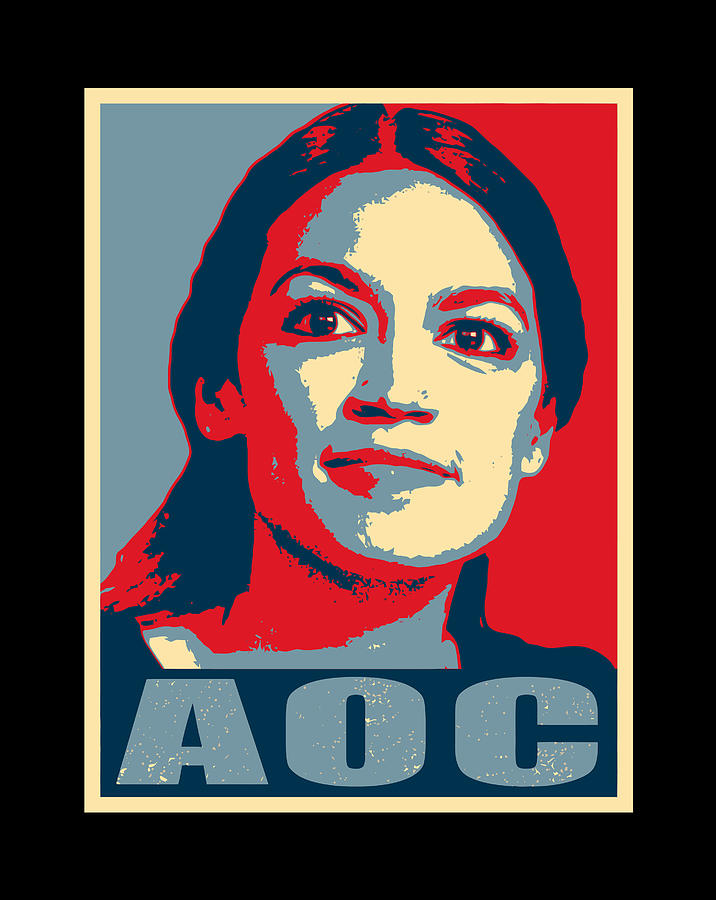 Alexandria Ocasio-Cortez Aoc Digital Art by Luke Henry