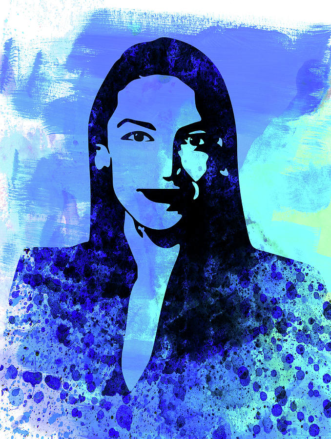 Democrat Digital Art - Alexandria Ocasio-Cortez I by Naxart Studio