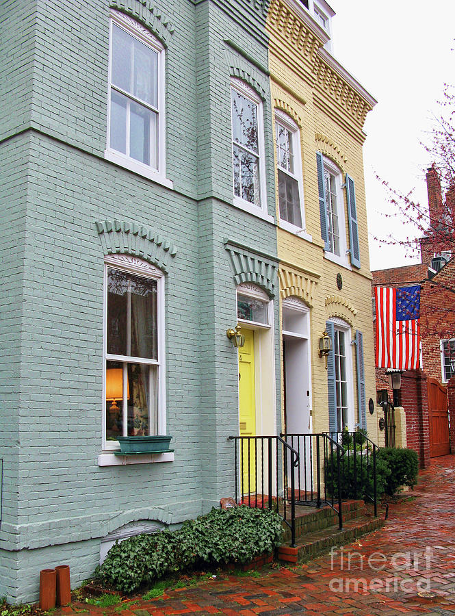Alexandria Virginia Row Houses 1826 Photograph by Jack Schultz