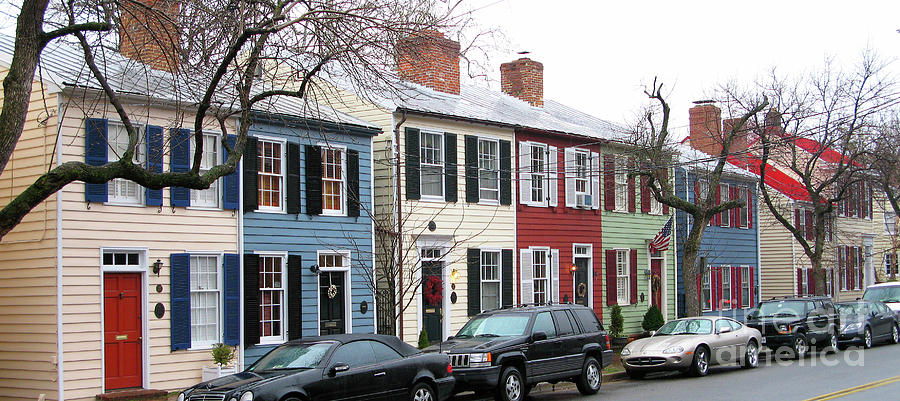 Alexandria Virginia Row Houses 1829 Photograph by Jack Schultz